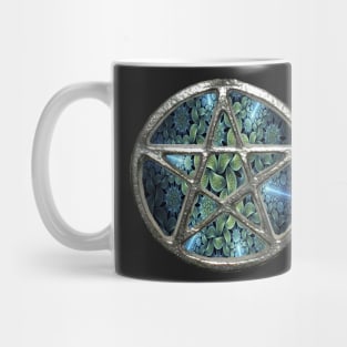 Fractal Water Pentagram Pentacle Wicca Mug